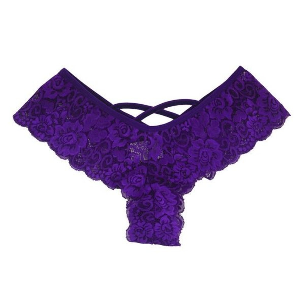 Womens Sexy Lace Lingerie Panties Brief G String Thong 9