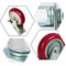 Heavy Duty Caster Wheels Polyurethane Swivel Plate Durable Silent Load Capacity 10