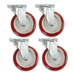 heavy duty caster wheels, polyurethane swivel plate, durable, silent, load capacity