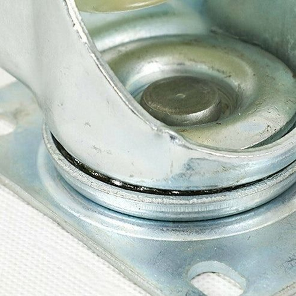 Heavy Duty Caster Wheels Polyurethane Swivel Plate Durable Silent Load Capacity 6