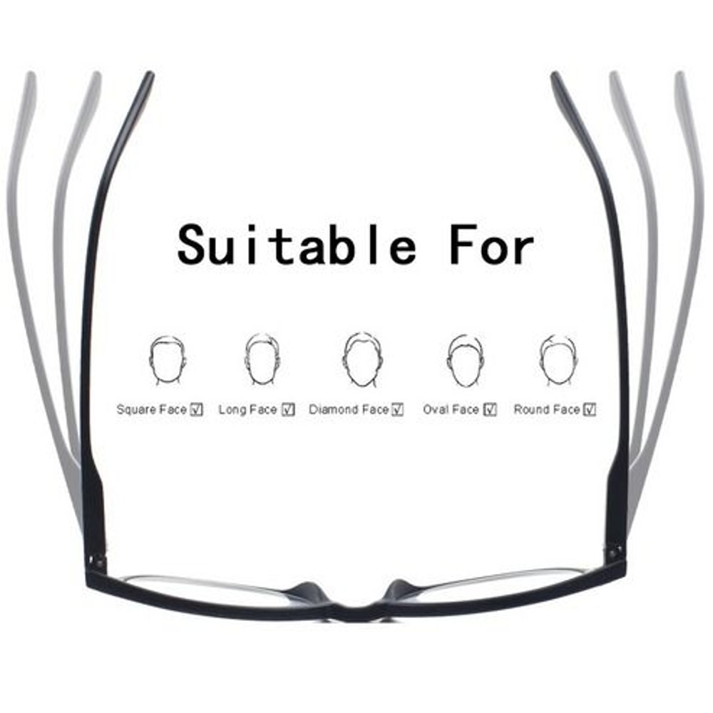 Square Frame Spring Hinge Reading Glasses For Men And Women Comfortable And Lightweight Unisex Read 1