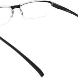 square frame spring hinge reading glasses, for men and women, comfortable and lightweight unisex readers