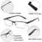 Square Frame Spring Hinge Reading Glasses For Men And Women Comfortable And Lightweight Unisex Read 5