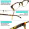 Blue Light Blocking Oval Reading Glasses For Men And Women Spring Hinge Round Horn Power UV400 Prot 12