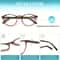 Blue Light Blocking Oval Reading Glasses For Men And Women Spring Hinge Round Horn Power UV400 Prot 2