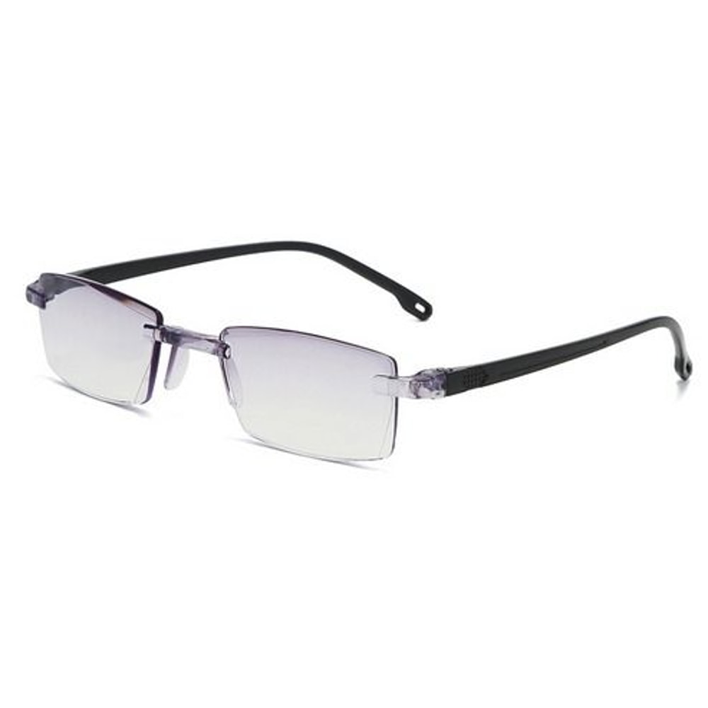 Mens Rectangular Rimless Reading Glasses Blue Light Blocking Unisex Readers UV400 Protection For Ey 10