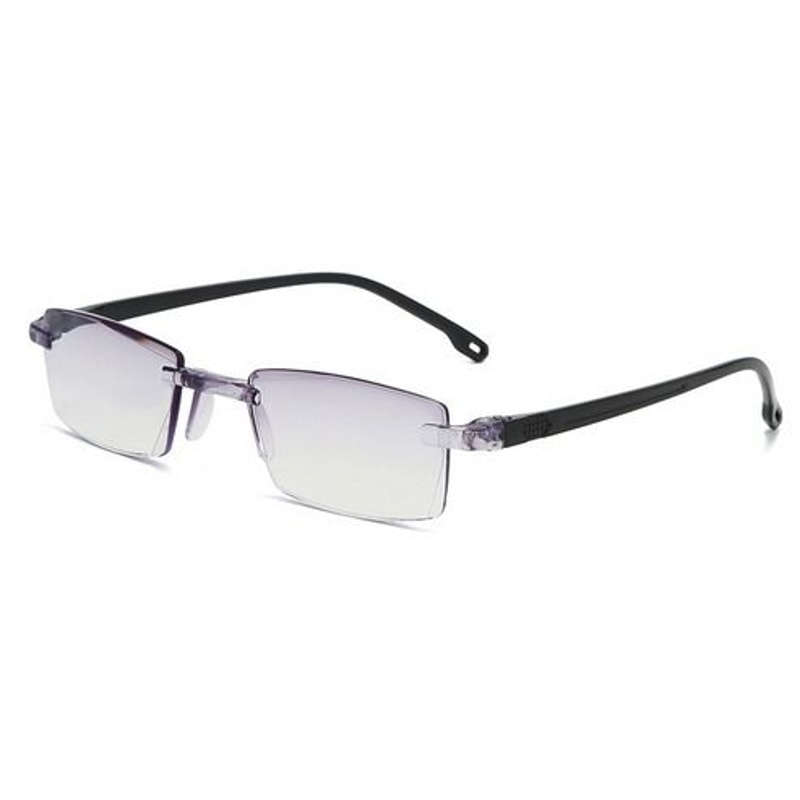 Mens Rectangular Rimless Reading Glasses Blue Light Blocking Unisex Readers UV400 Protection For Ey 10