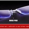 Mens Rectangular Rimless Reading Glasses Blue Light Blocking Unisex Readers UV400 Protection For Ey 12