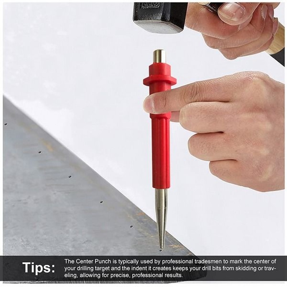 Nail Setter Center Punch Set Wood Metal Super Impact Resistance For Accurate Drilling 6