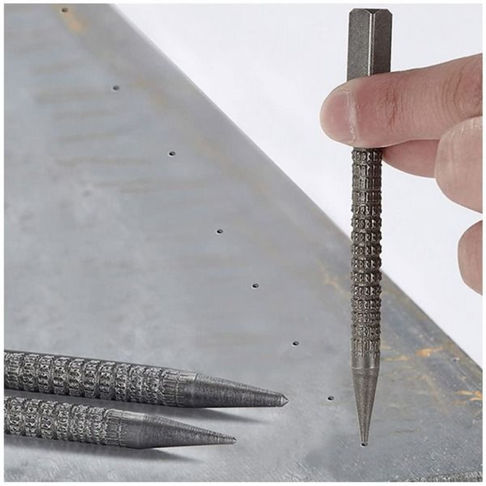 Nail Setter Center Punch Set Wood Metal Super Impact Resistance For Accurate Drilling 3
