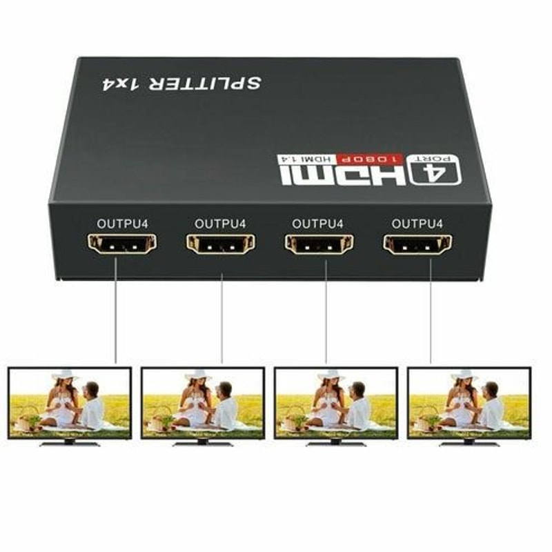 HDMI Splitter Hub Multi Amplifier For HDTV Distributes Signals For Projectors TVs Monitors 8
