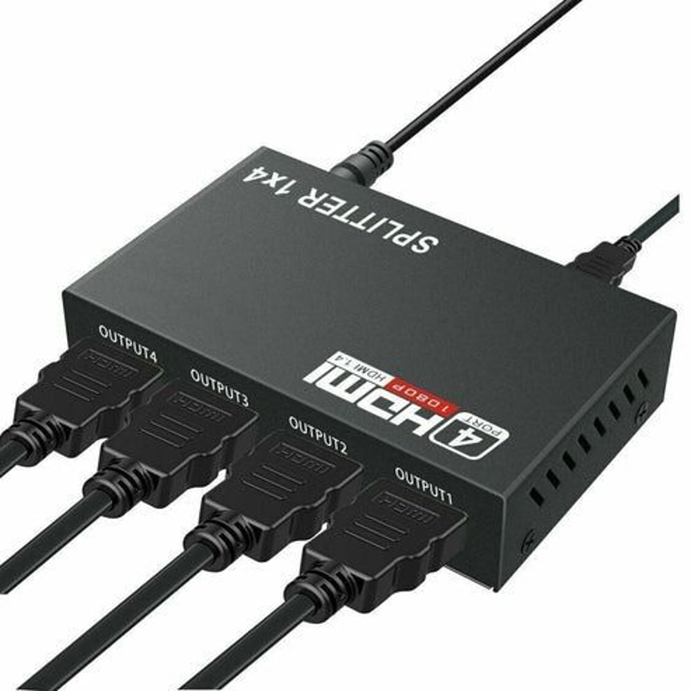 HDMI Splitter Hub Multi Amplifier For HDTV Distributes Signals For Projectors TVs Monitors 0