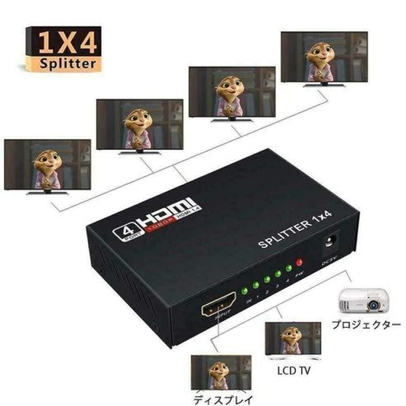 HDMI Splitter Hub Multi Amplifier For HDTV Distributes Signals For Projectors TVs Monitors 7