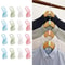 Clothes Hanger Connector Hooks Space Saving Clip Closet Hangers Organizer 9