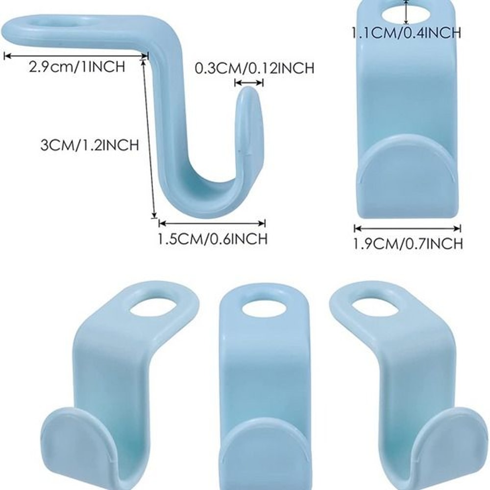Clothes Hanger Connector Hooks Space Saving Clip Closet Hangers Organizer 8