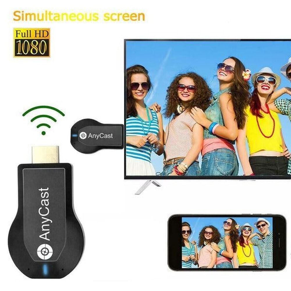 WiFi Anycast Miracast Adapter Airplay TV Wireless Display Dongle DLNA For Smartphones Tablets 5