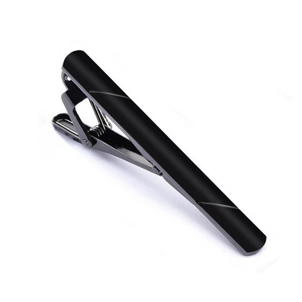 Stainless Steel Tie Clip Gold Black Silver Necktie Bar Clasp Pin For Men 7