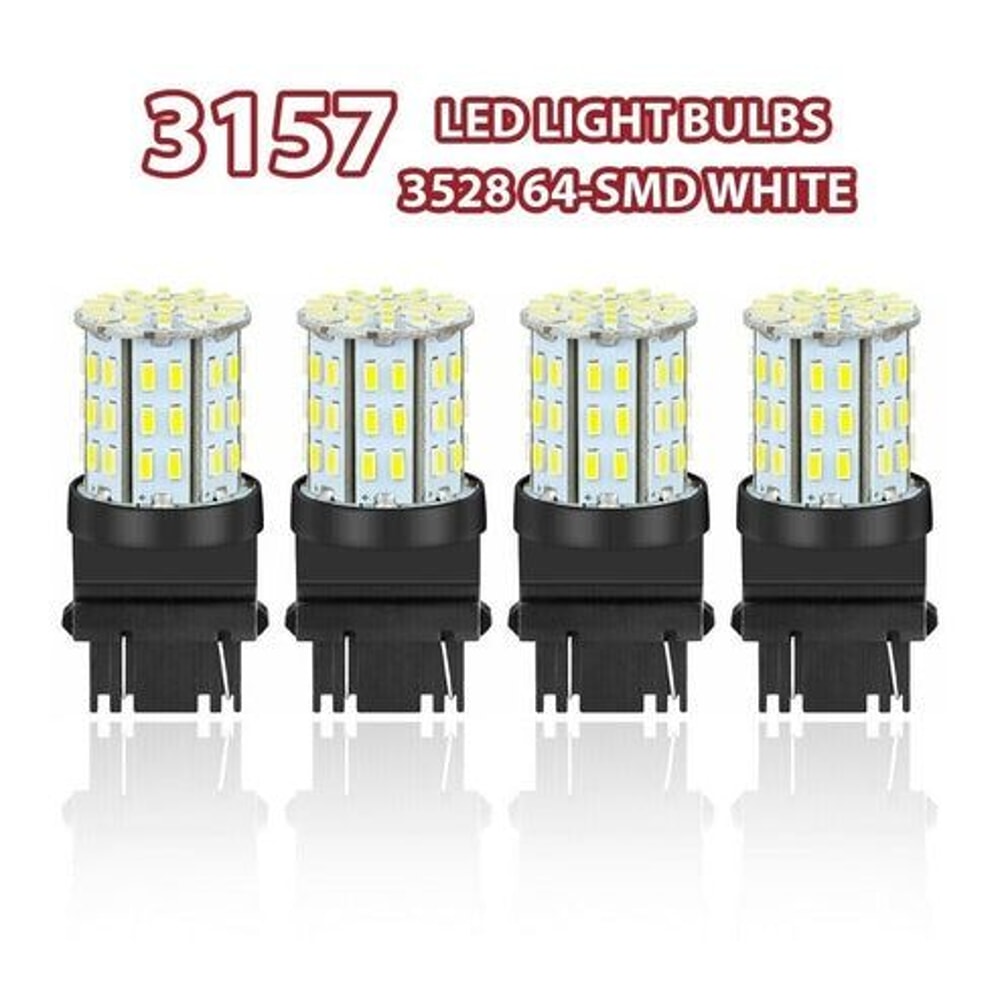 LED Reverse Tail Brake Turn Signal DRL Light Bulb 6000K White 64SMD High Brightness Durable 10