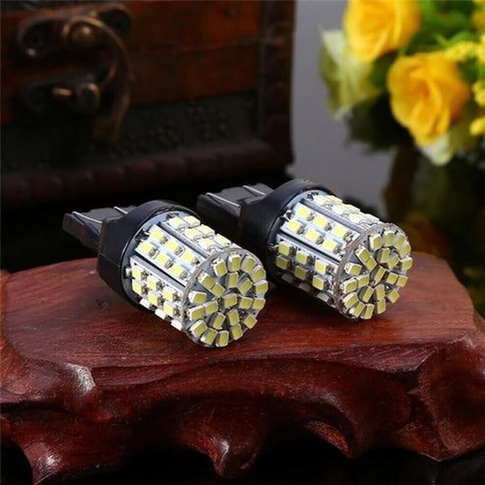 LED Reverse Tail Brake Turn Signal DRL Light Bulb 6000K White 64SMD High Brightness Durable 11