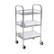Heavy Duty Rubber Casters With Safety Brake Wheels For Wire Shelving Rack Quiet Degree Swivel Smoot
