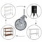 Heavy Duty Rubber Casters With Safety Brake Wheels For Wire Shelving Rack Quiet Degree Swivel Smoot