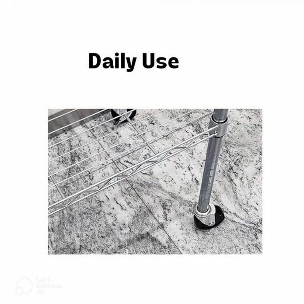 Heavy Duty Rubber Casters With Safety Brake Wheels For Wire Shelving Rack Quiet Degree Swivel Smoot