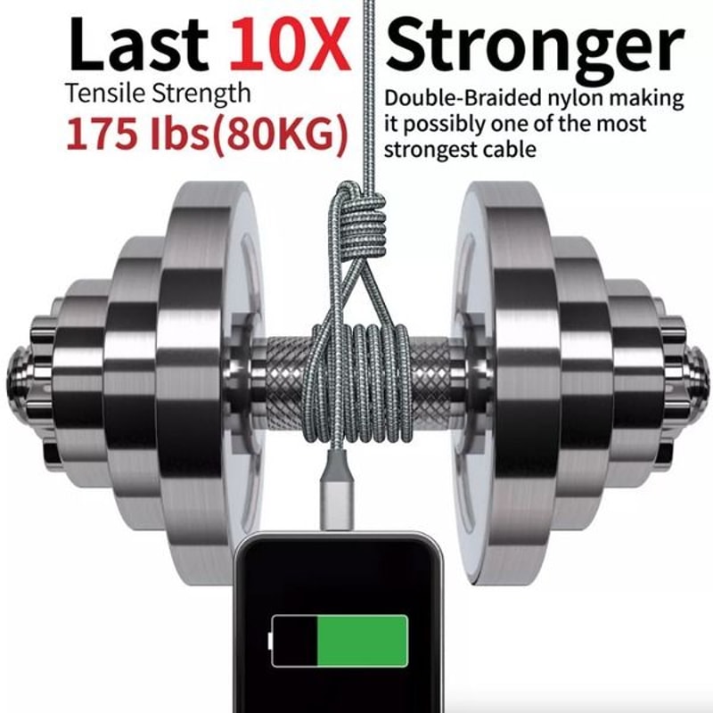 Fast Charger USB Cable For IPhone Durable And LongLasting 5