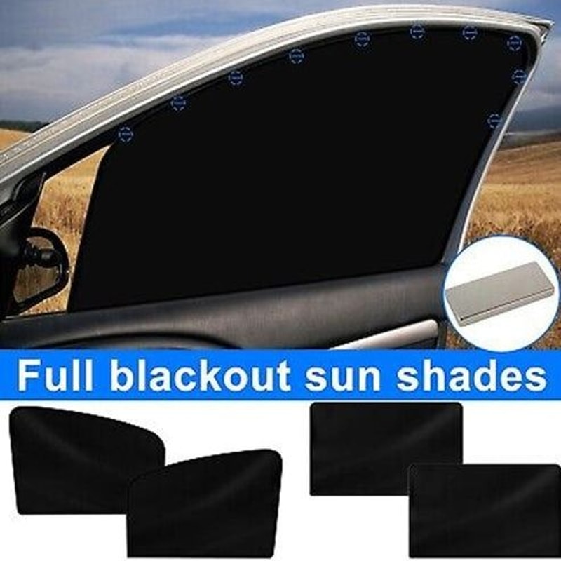 Magnetic Car Sun Shade Cover UV Protection Mesh Shield For Front And Rear Side Windows Breathable N 5