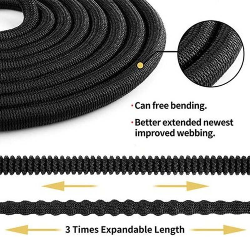 Expandable Stronger Deluxe Garden Hose Water Hose Durable LeakProof Flexible Solid Bras 6