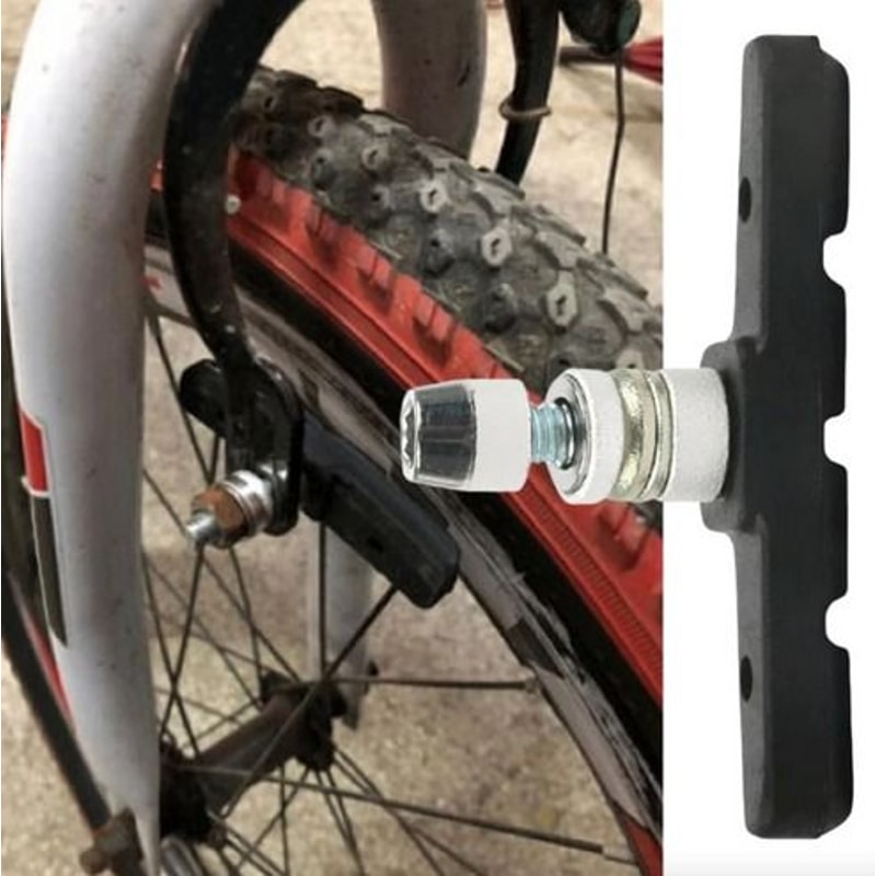 HighGrade Black Bicycle Brake Shoes LongLasting WearResistant For Mountain Road Bikes 0