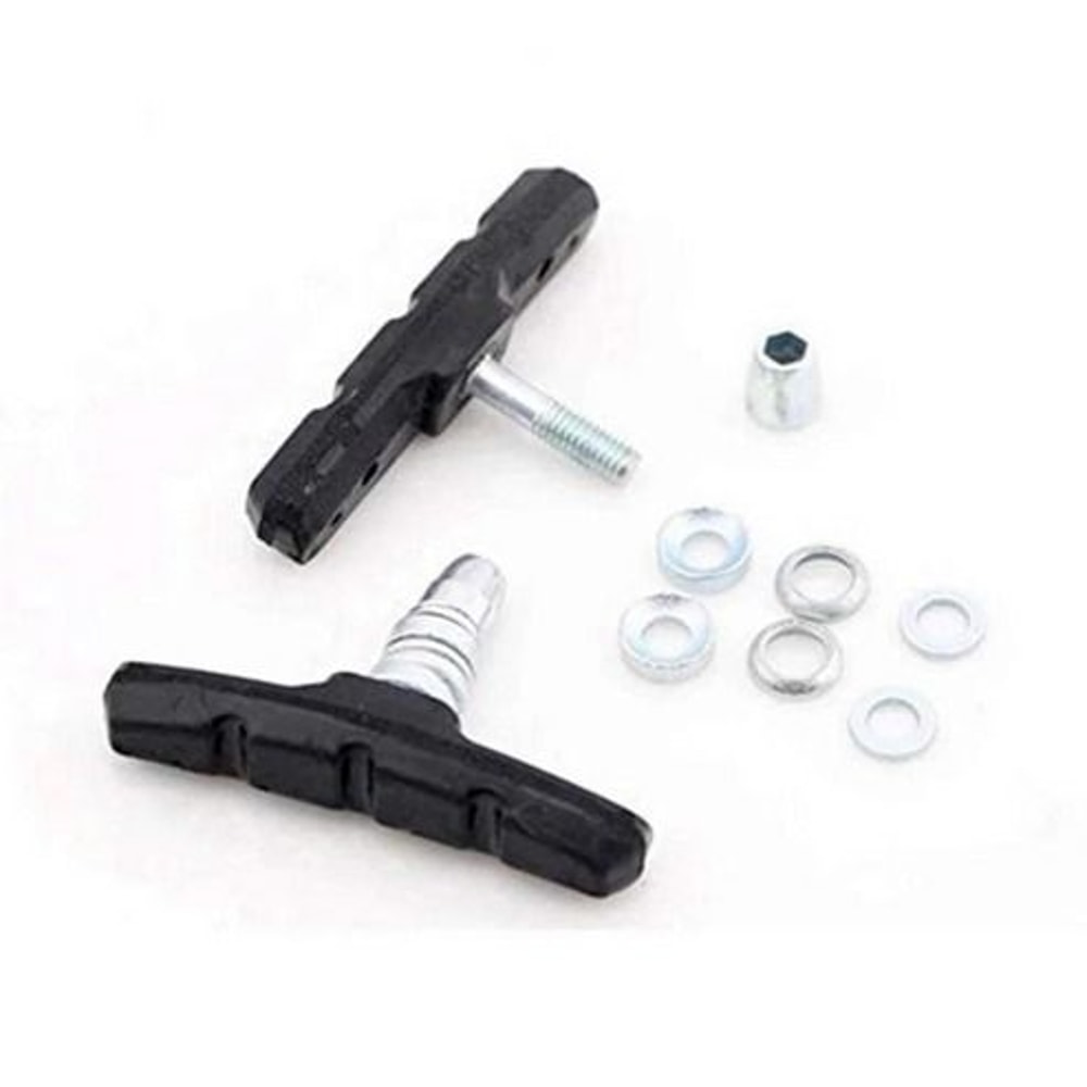 HighGrade Black Bicycle Brake Shoes LongLasting WearResistant For Mountain Road Bikes 12