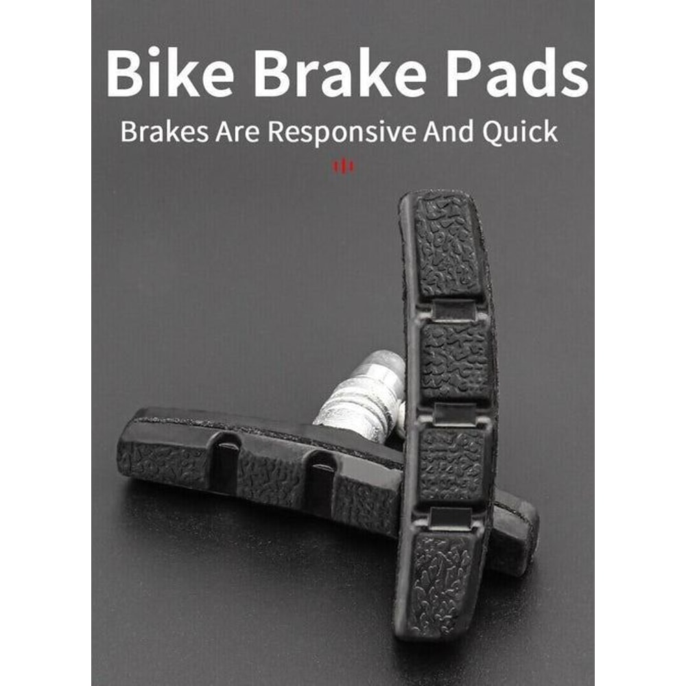 HighGrade Black Bicycle Brake Shoes LongLasting WearResistant For Mountain Road Bikes 14