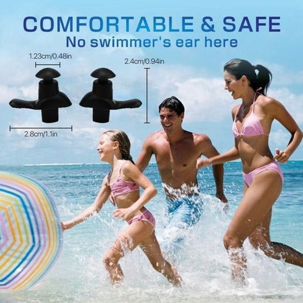 Reusable Soft Silicone Ear Plugs For Sleeping Swimming AntiSnore Noise Cancelling 2