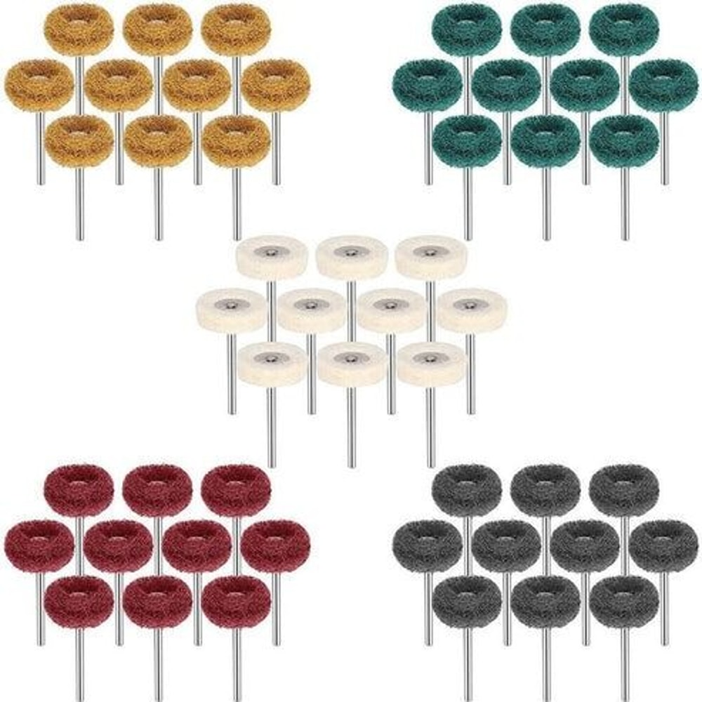 Metal Polishing Buffing Wheel Kit Rotary Tool Accessories Set For Dremel Durable Aluminum Oxide Buf 9