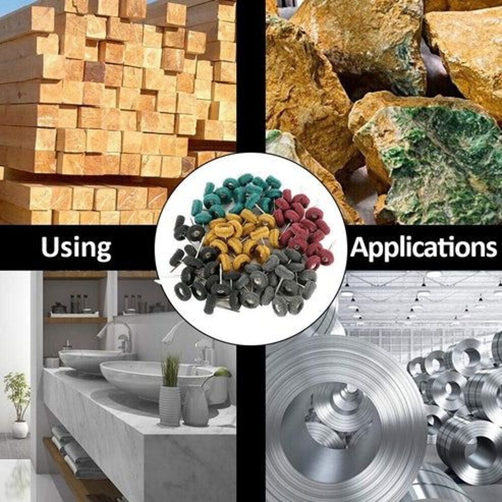 Metal Polishing Buffing Wheel Kit Rotary Tool Accessories Set For Dremel Durable Aluminum Oxide Buf 10