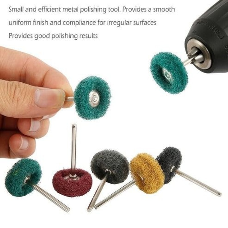 Metal Polishing Buffing Wheel Kit Rotary Tool Accessories Set For Dremel Durable Aluminum Oxide Buf 7