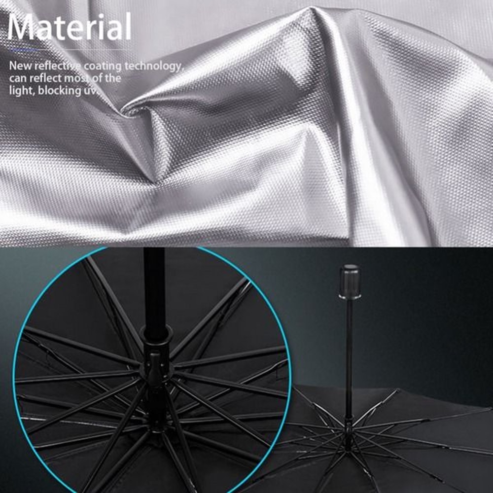 Foldable Umbrella Car Windshield Sun Shade Front Window Cover Visor Umbrella For Summer Heat Protec 8