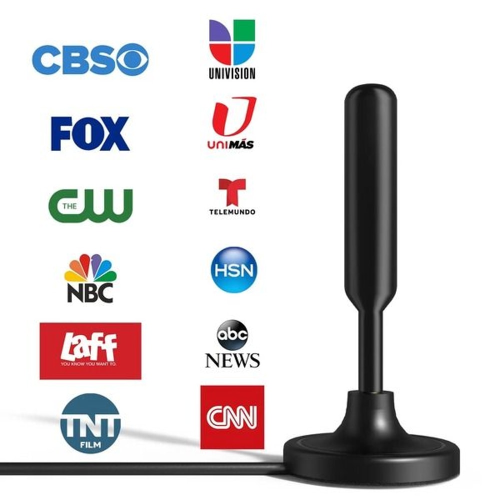 HDTV Amplified Digital TV Antenna Upgraded Long Range Indoor 4K 1080p Free HD Channels No Monthly B 1
