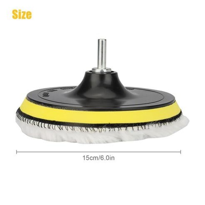 Buffing Polishing Wool Pad Kit Car Polisher Drill Adapter Drill Attachment For Auto Detailing 5