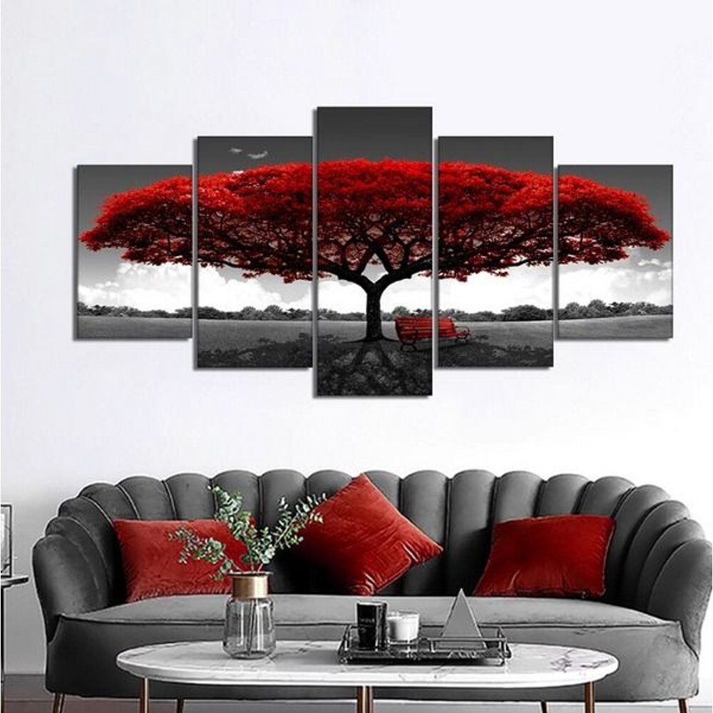 Modern Living Room Decor Canvas Print Paintings Landscape Pictures Wall Art Stunning 5 Panel Canva 7