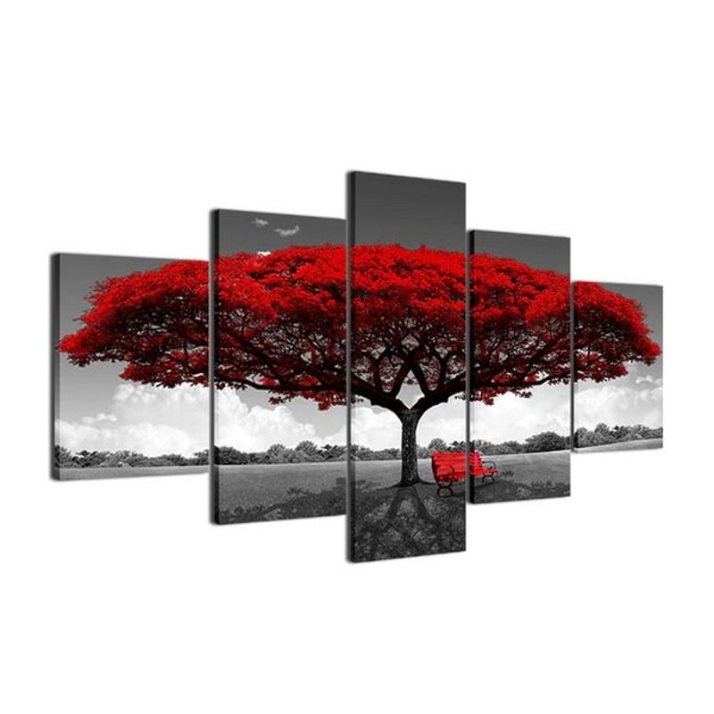 Modern Living Room Decor Canvas Print Paintings Landscape Pictures Wall Art Stunning 5 Panel Canva 11