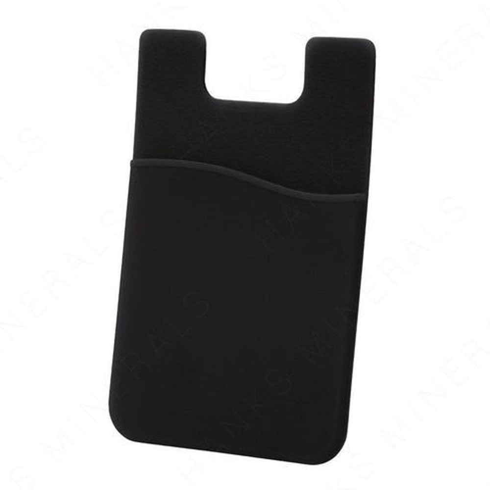 Silicone Adhesive Credit Card Holder Black Cell Phone Wallet Pocket Sticker Fits Credit Cards Durab 4