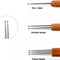 Bamboo Handle Dread Knit Tool DIY Crochet Needle Hook For Hair Braiding Dreadlock Weaving 3