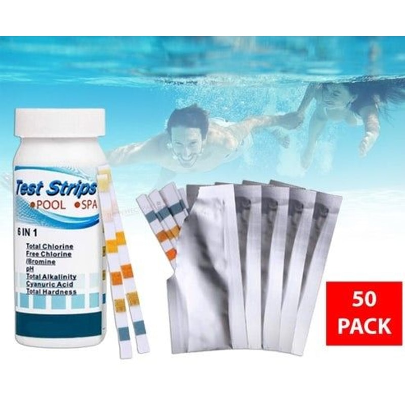 Chlorine Test Strips Swimming Pool Spa Hot Tub PH Tester Paper Bottle Quick Easy Results For Water 1
