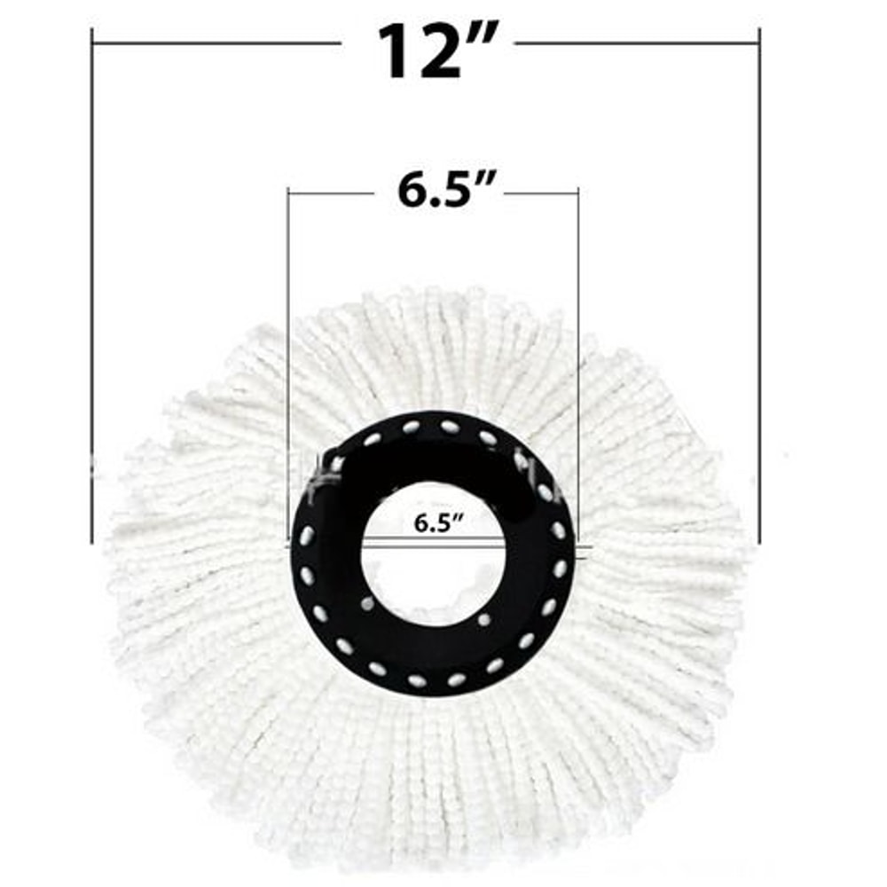 Microfiber Mop Head Refill Spin Mop Easy Cleaning For Mop High Absorbent Machine Washable Mop Heads 15