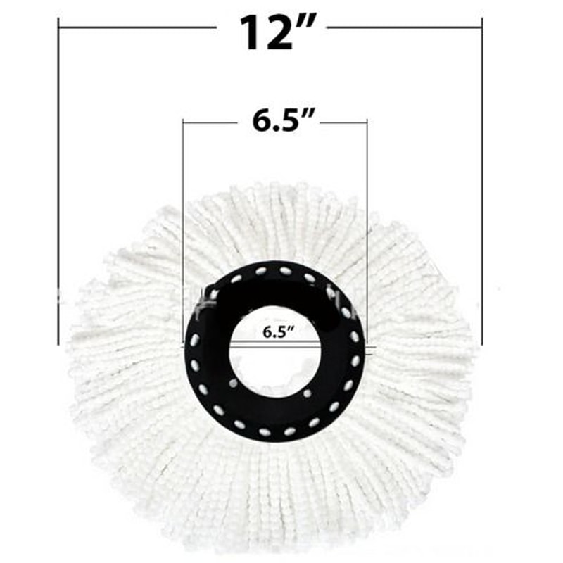 Microfiber Mop Head Refill Spin Mop Easy Cleaning For Mop High Absorbent Machine Washable Mop Heads 15