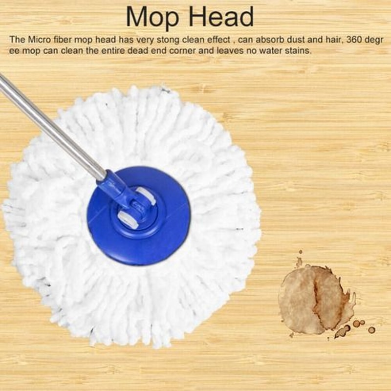 Microfiber Mop Head Refill Spin Mop Easy Cleaning For Mop High Absorbent Machine Washable Mop Heads 1