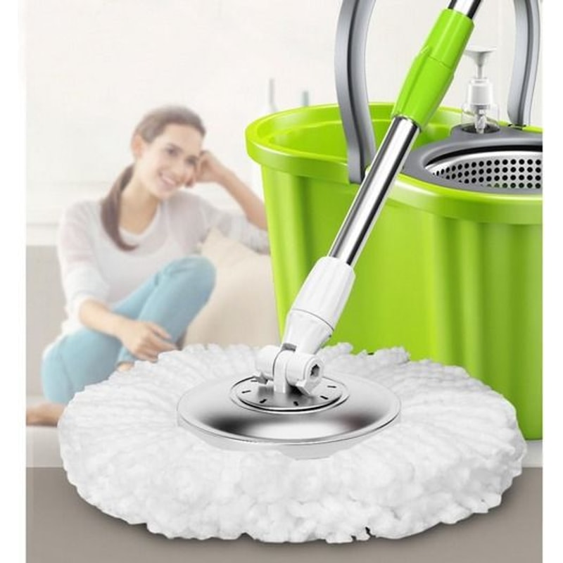 Microfiber Mop Head Refill Spin Mop Easy Cleaning For Mop High Absorbent Machine Washable Mop Heads 4