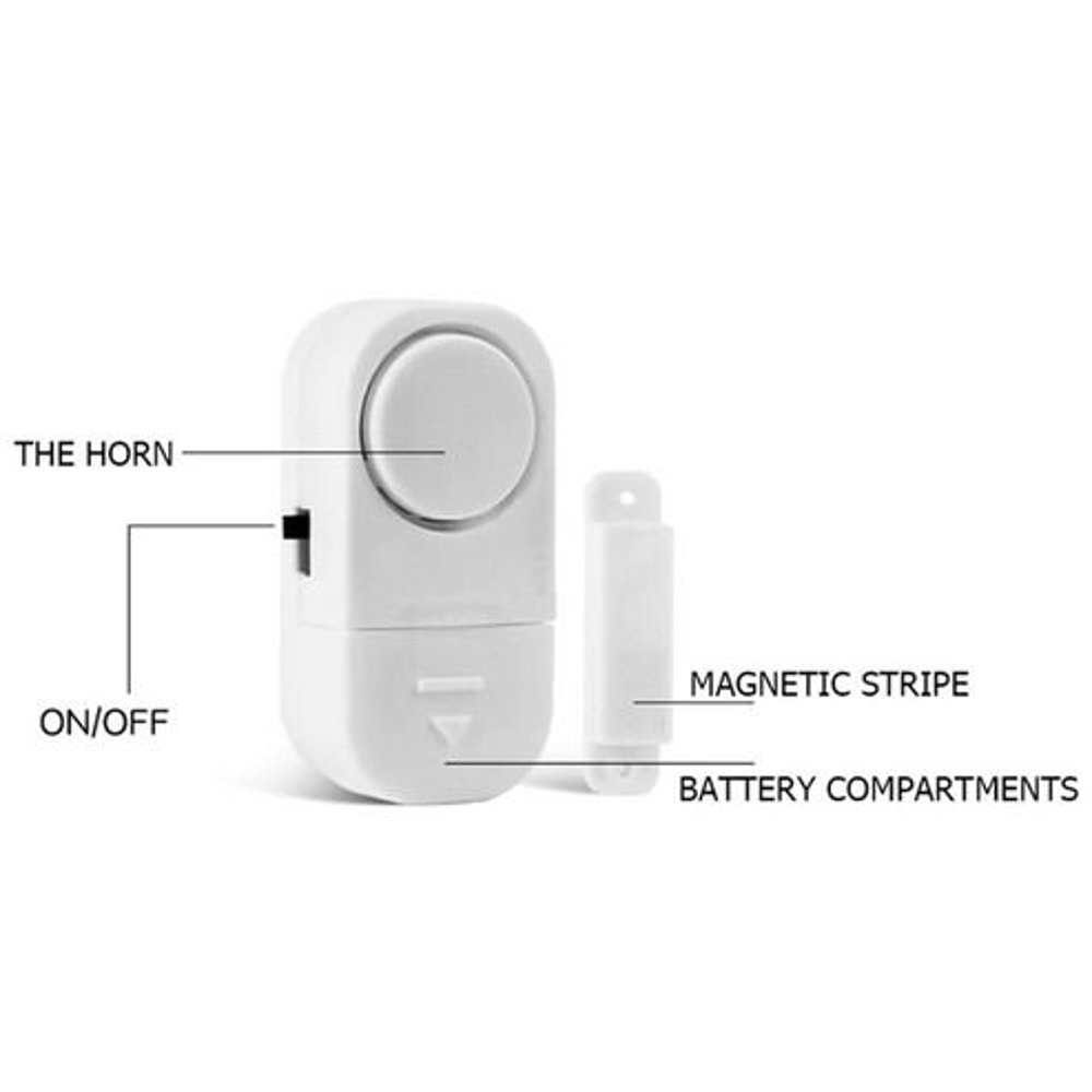 Wireless Home Security System Window And Door Magnetic Sensor Alarm For Burglar Prevention 8