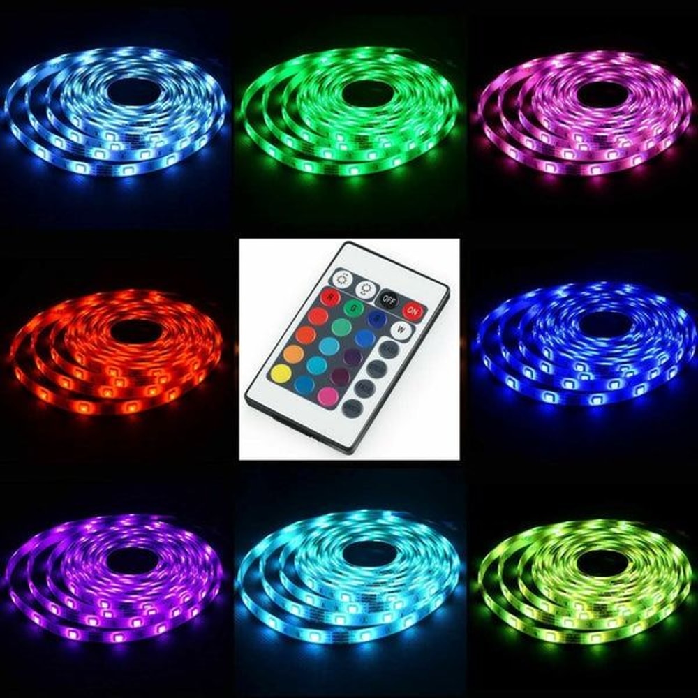 TV Back Light USB LED Strip Lights Colour Changing LED With 24Key Remote Waterproof And Flexible LE 0
